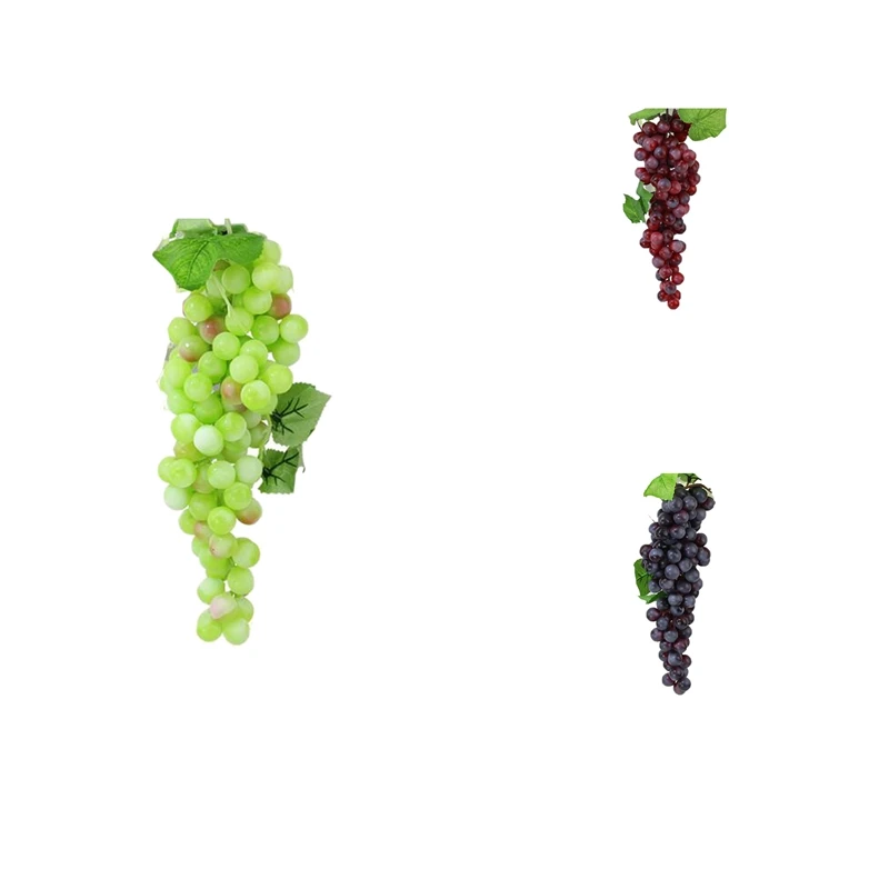 

Artificial Grapes DIY Artificial Fruits Plastic Fake Fruit For Home Garden Decoration Christmas Wedding