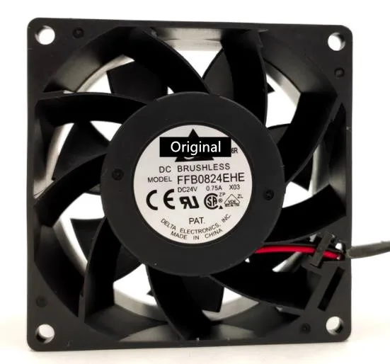 Оригинальный 100% рабочий серверный инвертор FFB0824EHE -ROO -R00 8038 8 см 80 мм постоянный ток 24 в 0,75 А 3-контактный осевой вентилятор охлаждения сигнальный сигнал
