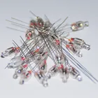 100 шт., неоновые лампочки для индикатора, лампа, 4 мм, красная неосветильник па, 4*10 мм, светящиеся красные лампочки, неоновые индикаторы