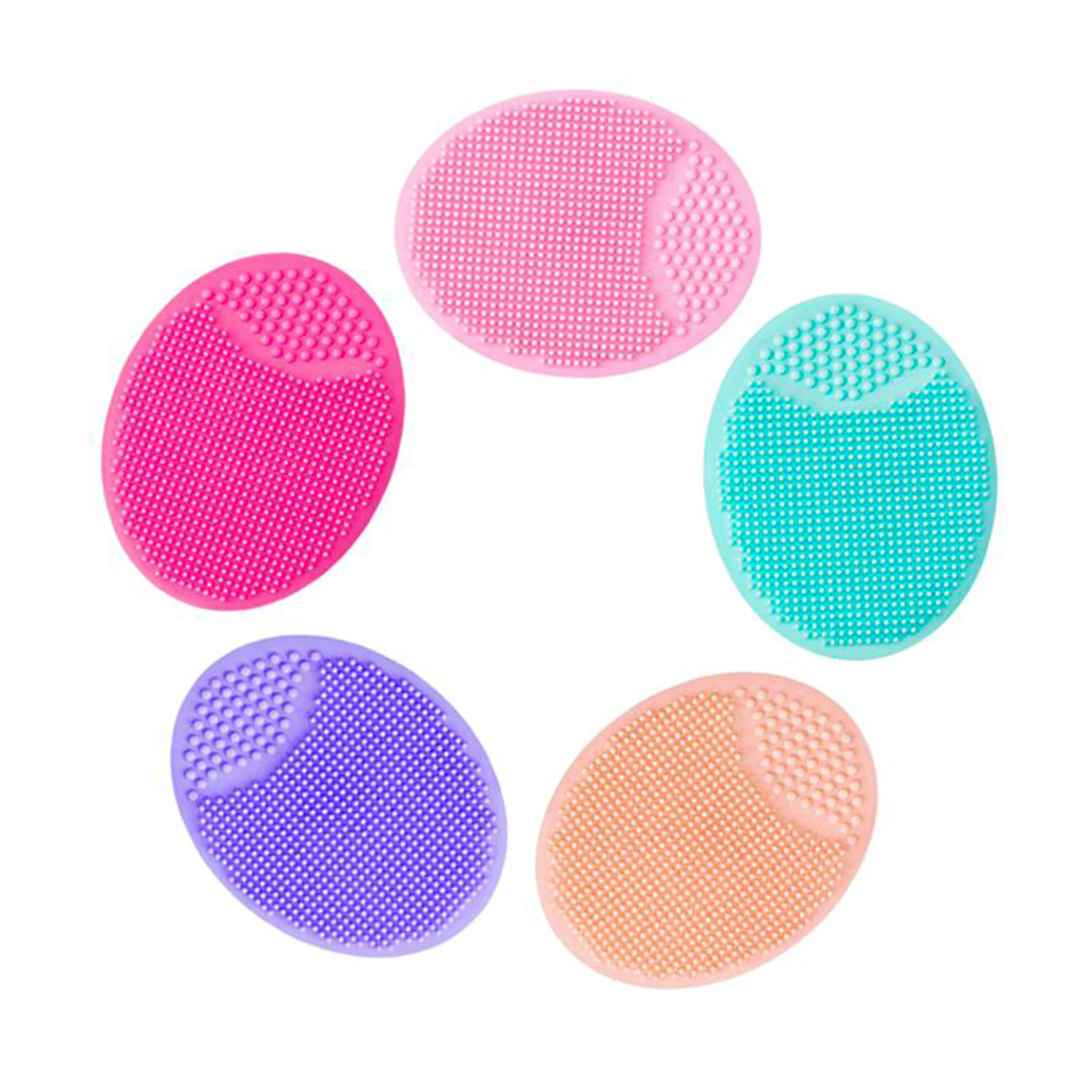

Silicone Cleaning Brush Washing Pad Facial Exfoliating Blackhead Facial Cleaning Beauty Tool Soft Deep Cleaning Face Brush A9687