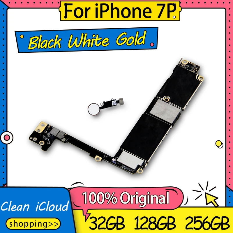 Заводская оригинальная разблокированная материнская плата для iPhone 7 Plus без Touch ID