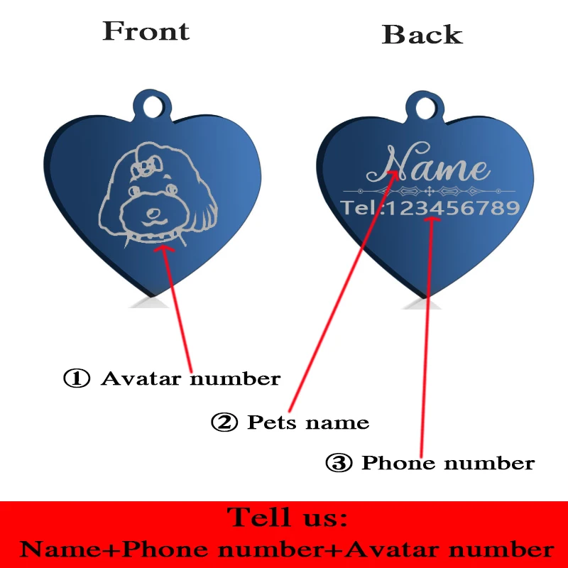 Идентификационная бирка для домашних животных персонализированный брелок с