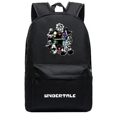 Undertale Frisk Sans Студенческая школьная сумка на плечо Косплей рюкзак Teentage дорожный