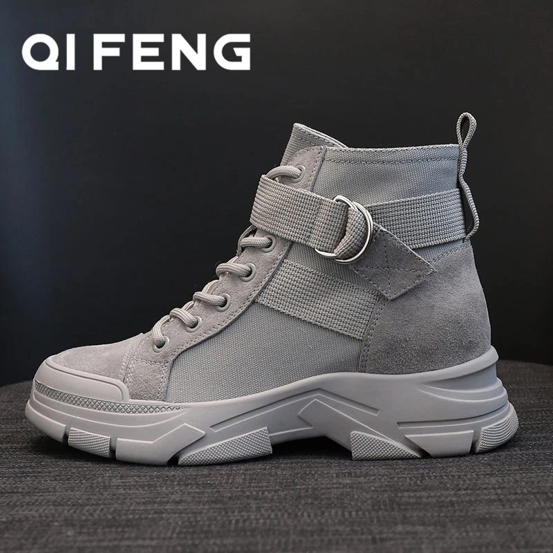 

Running Shoes for Women Platform Shoes Female Ankle Boots Sport Shoes Girl Medium(B,M) Lace-Up Fashion Shoes Winter Sneakers