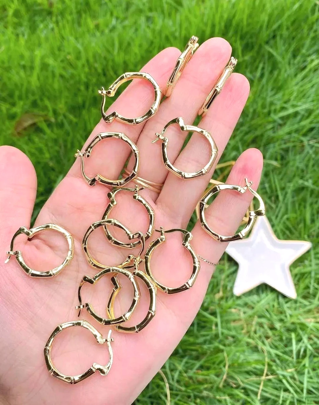 

5Pairs Fashion Hoop Earrings For Women Trendy Round Gold Earring 2021 Brincos Female Jewelry Punk Charm Party Earrings