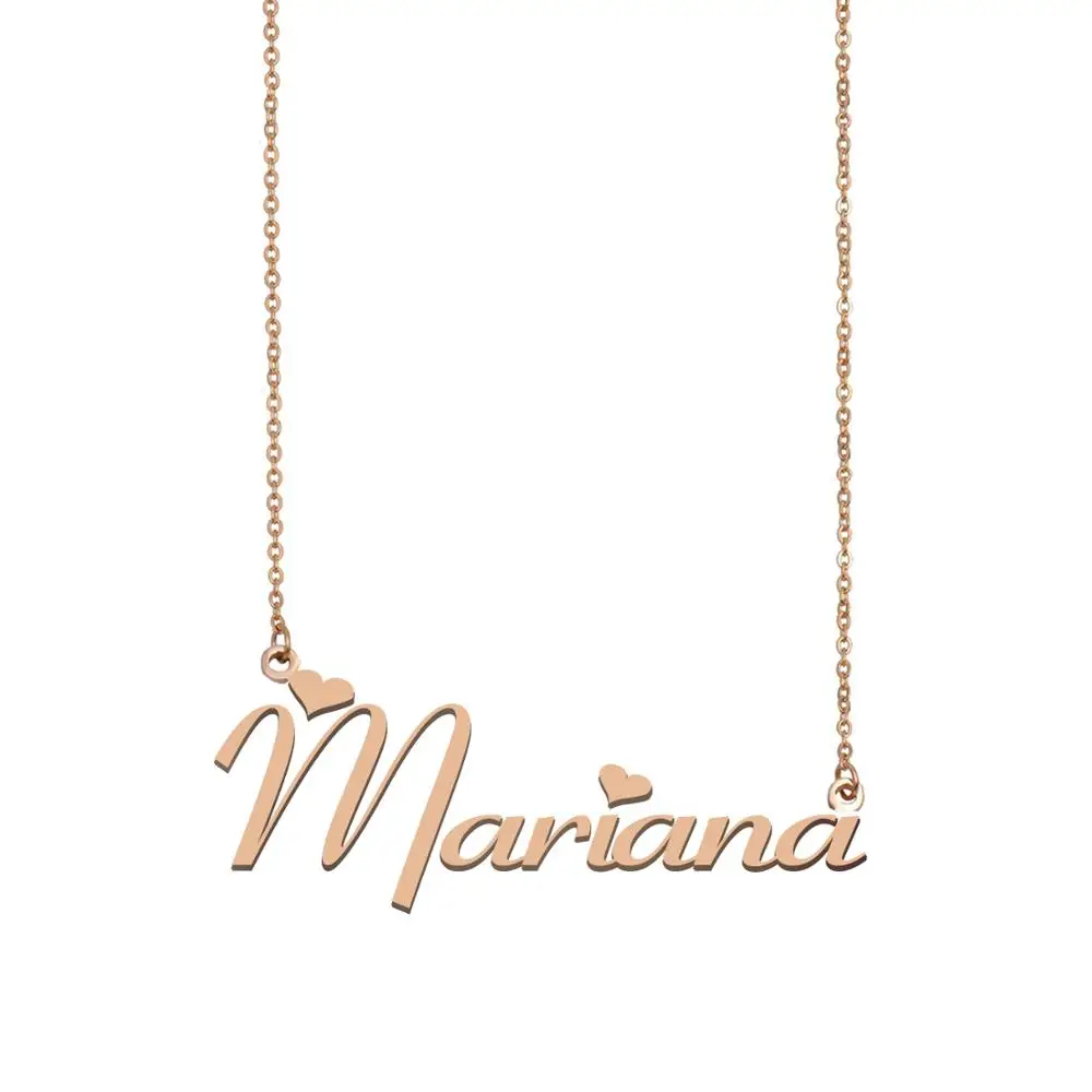 

Mariana Name Necklace Custom Pendant for Women Girls Best Friends Birthday Wedding Christmas Mother Days Gift