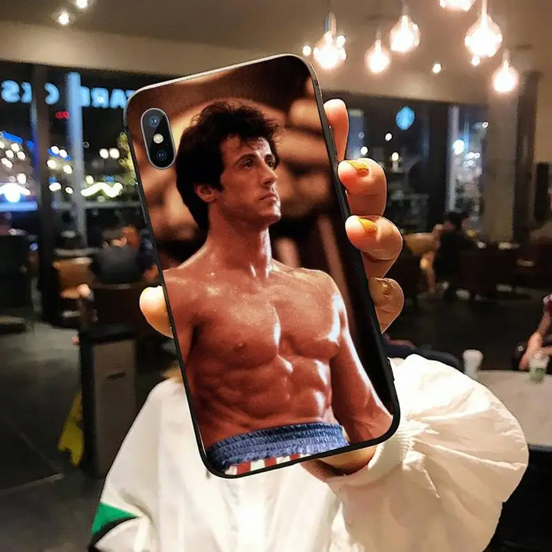 

Rocky Balboa famous boxer fashion high quality Phone Case shell for iPhone 11 12 pro XS MAX 8 7 6 6S Plus X 5S SE 2020 XR