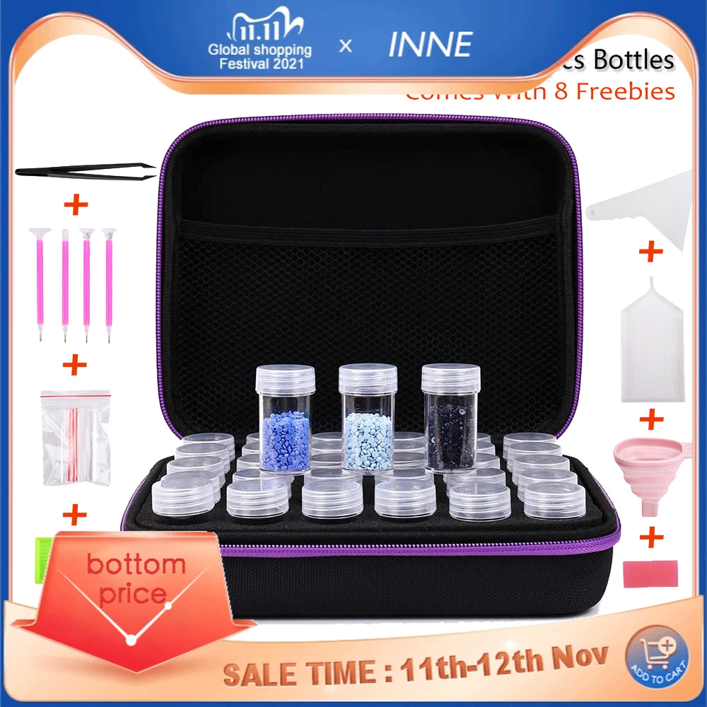 

Набор для алмазной живописи, 30 бутылочек