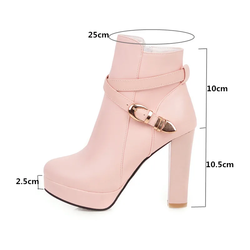 Женские свадебные ботильоны YMECHIC Белые Черные на платформе и высоком каблуке с