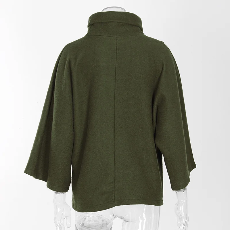 Newly Women Loose Bat Sleeve Shawl Sweater Winter Warm Coat Jacket Cloak Cape Outwear VK-ING | Женская одежда