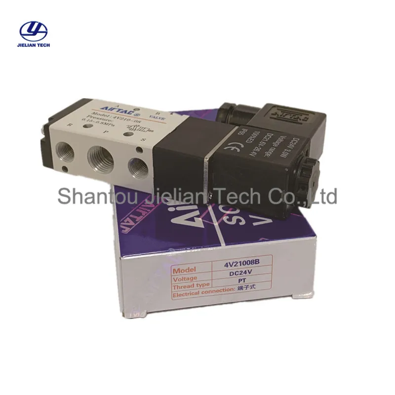 

AirTAC Two-Position Five-Way Solenoid Valve 4V21008