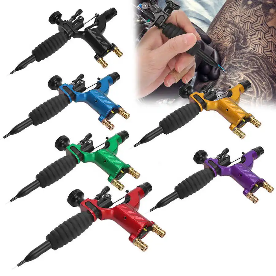 

Rotary Tattoo Machine Shader & Liner 6 Colors Tattoo Motor Gun Kit Professional Electric Makeup Tattoo Pen Machine for Tattooing