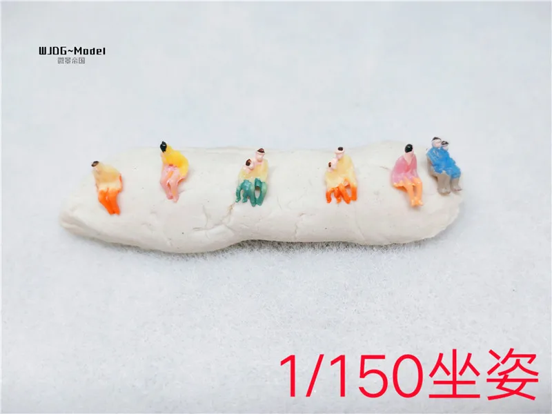 100 шт. 1/150 все пассажиры сидят пропорциональная модель из АБС пластика миниатюрного ландшафта архитектурного проектирования поезда.