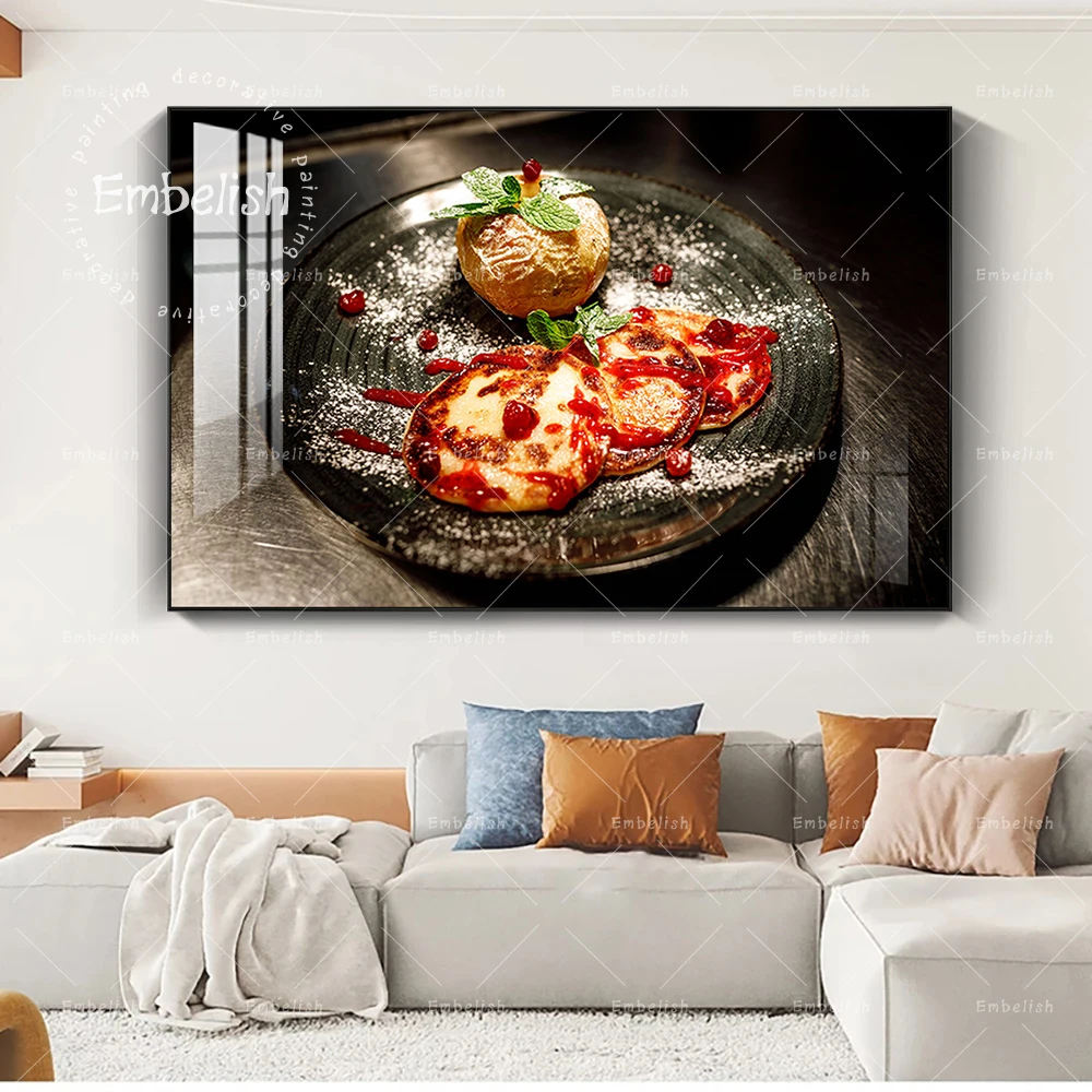 

1 Pieces Food On Plate Kitchen Dinning Room HD Print On Canvas Paintings Modern Home Decor Pictures Restaurant Pictures Artworks