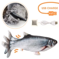 pet cats toys usb charger interactive electric floppy fish cat toy realistic catnip floppy wagging fish cats product accessories