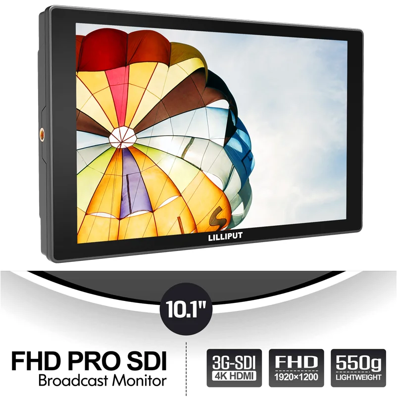 Lilliput A11 10," РАДИОВЕЩАТЕЛЬНЫЙ полевой монитор 3g SDI HDMI монитор Full HD 1920x1200p ips на камеру монитор для изготовления видео-фильмов