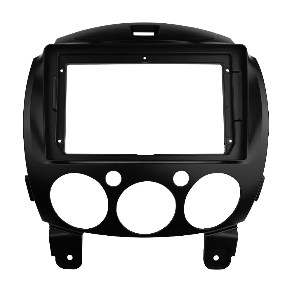 Двойной Din DVD стерео панель для MAZDA 2, Demio 2007+ Радио DVD стерео панель приборной панели Установка отделка комплект лица объемного кадра