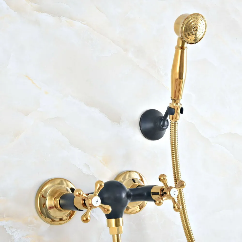 Роскошный золотой цвет латунный черный масло втирают Бронзовый Настенный Ванная