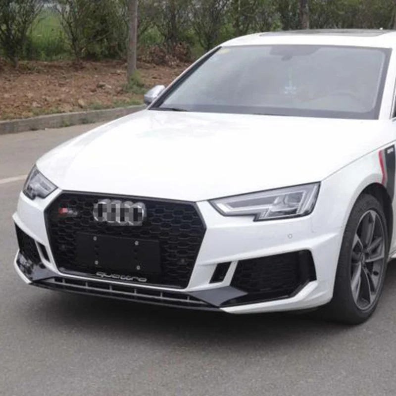 

Suit For Audi 17-20 A4l Refitting Rs4 Big Encircle Middle Net Front Shovel Side Skirt Rear Bar Assembly