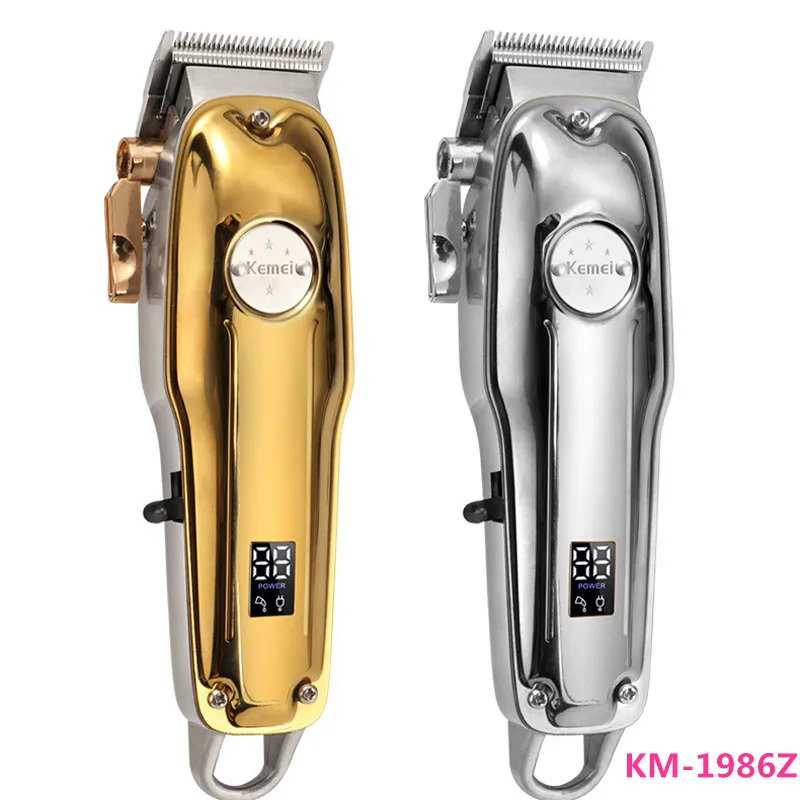 kemei electric Hair Trimmer 1986Z+PG cordless professional rechargeable Hair Clipper haircut machine metal