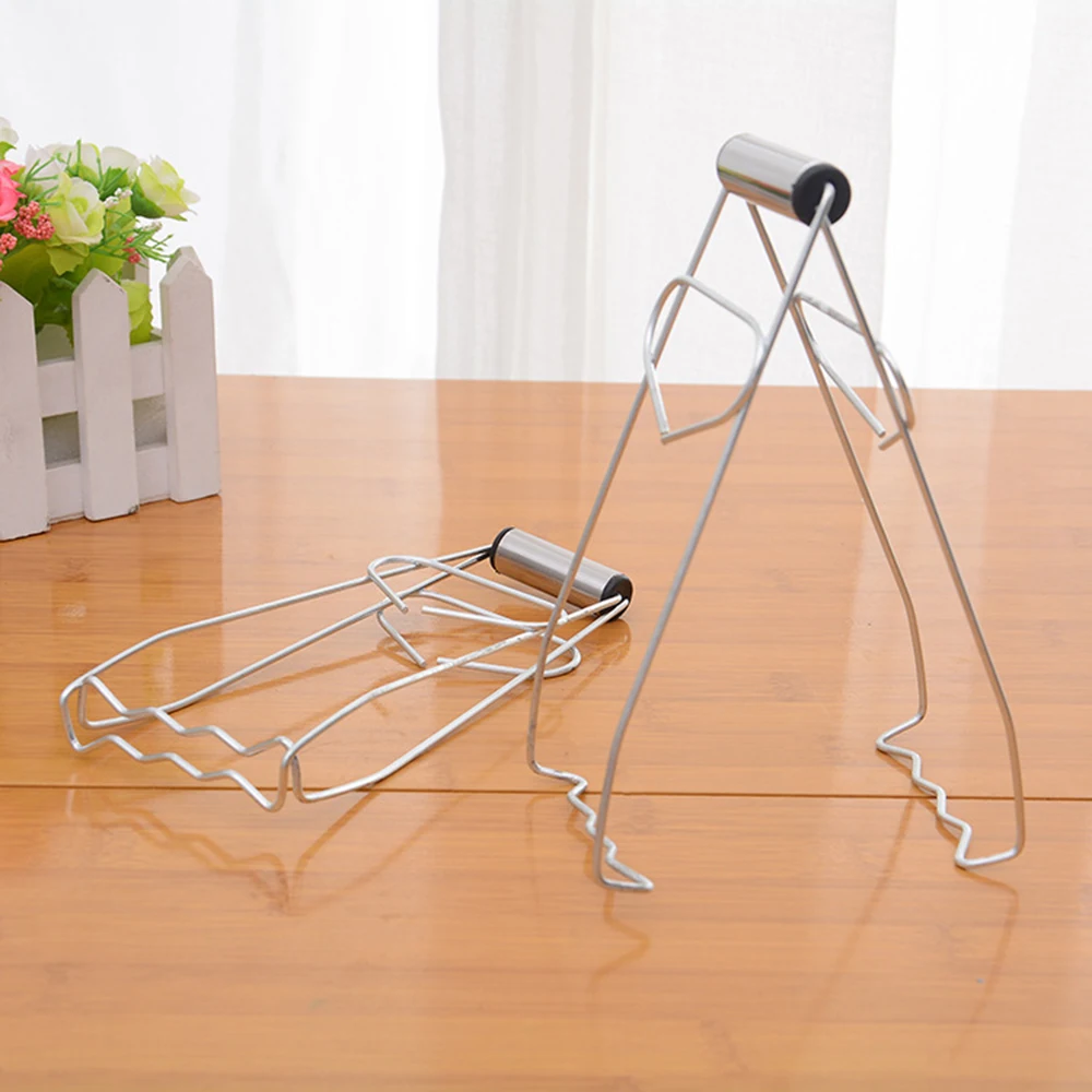 

4pcs/set Stainless Steel Hot Bowl Clip Foldable Plate Dish Holder Clamp Kitchen Tong Tool Anti-Scald Clamp Gripper