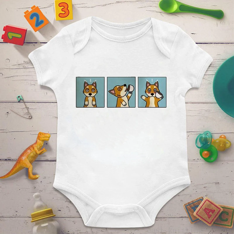 DERMSPE/боди с короткими рукавами для новорожденных девочек и мальчиков