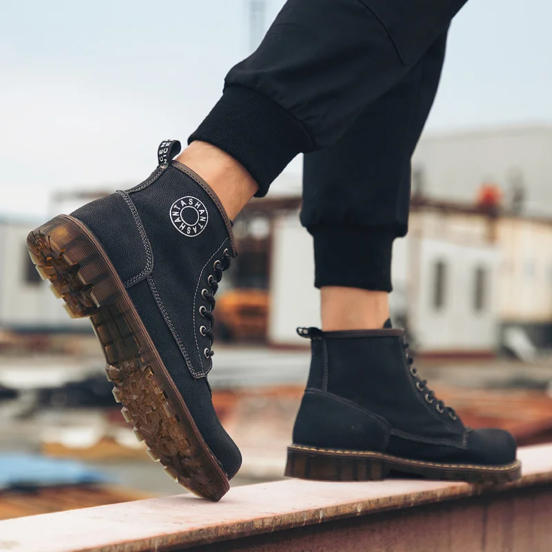 Мотоциклетные ботинки зимние теплые мужские на меху большие размеры