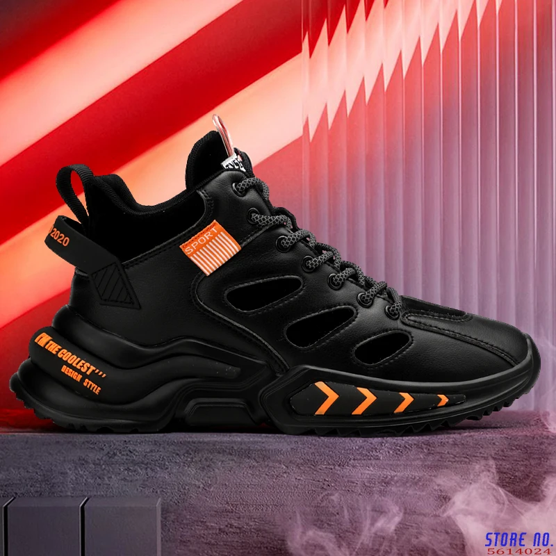 

Кроссовки мужские сетчатые, Повседневная Уличная обувь, разноцветные, на платформе, Модные осенние