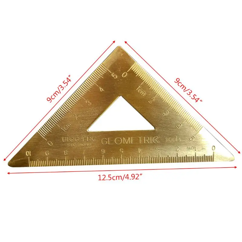 

Латунь Lsosceles Треугольники чертеж линейки картина измерительный инструмент картографии Математика X3UE