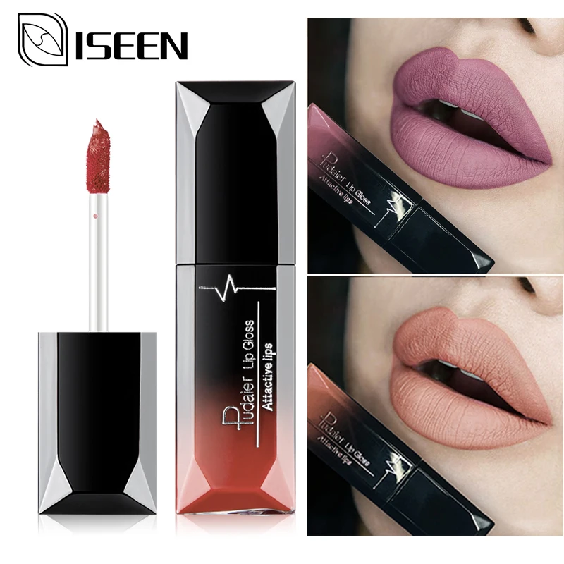 Водостойкий матовый бархатный глянцевый блеск для губ длительного действия