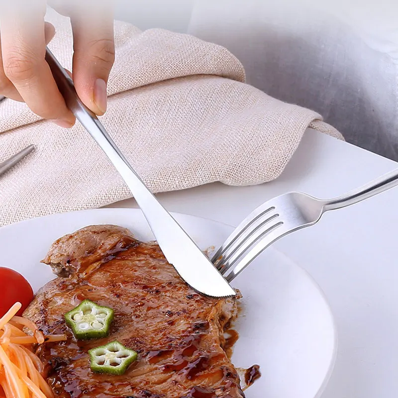 1 Набор полезные Новые матовые белые/черные золотые столовые приборы из