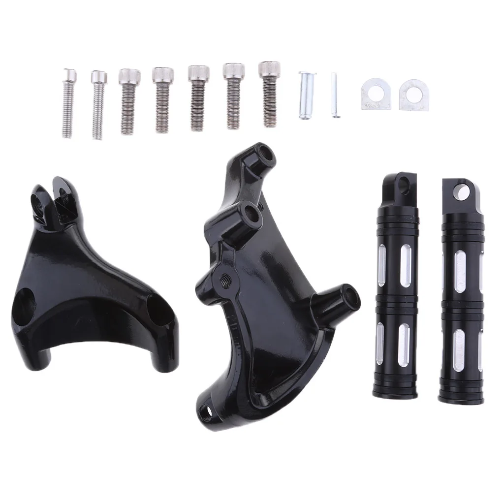 

Rear Passenger Foot Pegs Footrest Mount Kit for Harley XL883/1200 XL48 04-13