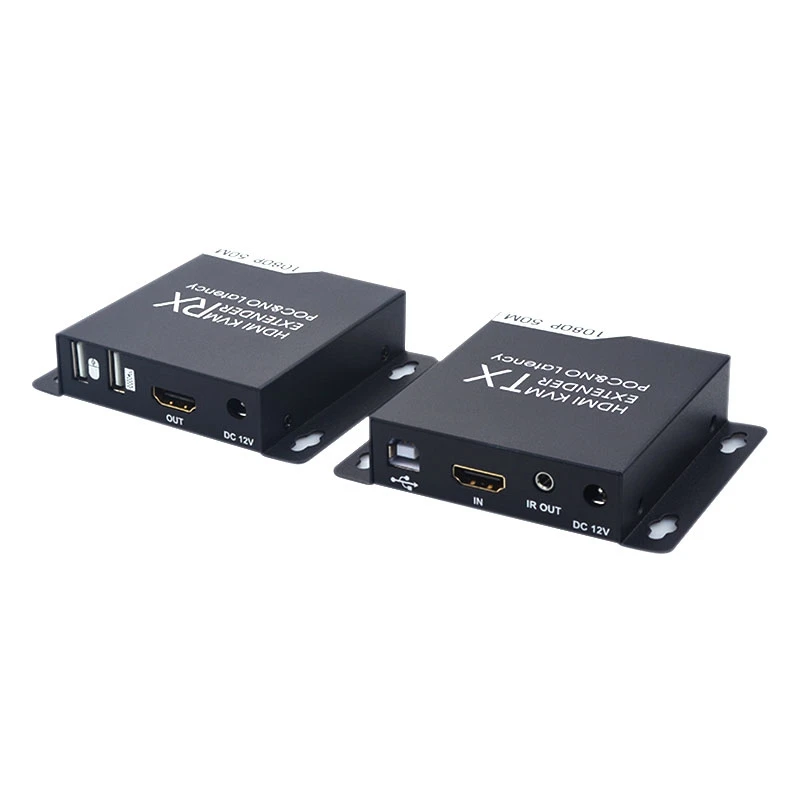 Удлинитель KVM HDMI 50 м HD 1080P CAT6 CAT6A CAT7 TX и RX ИК пульт дистанционного управления