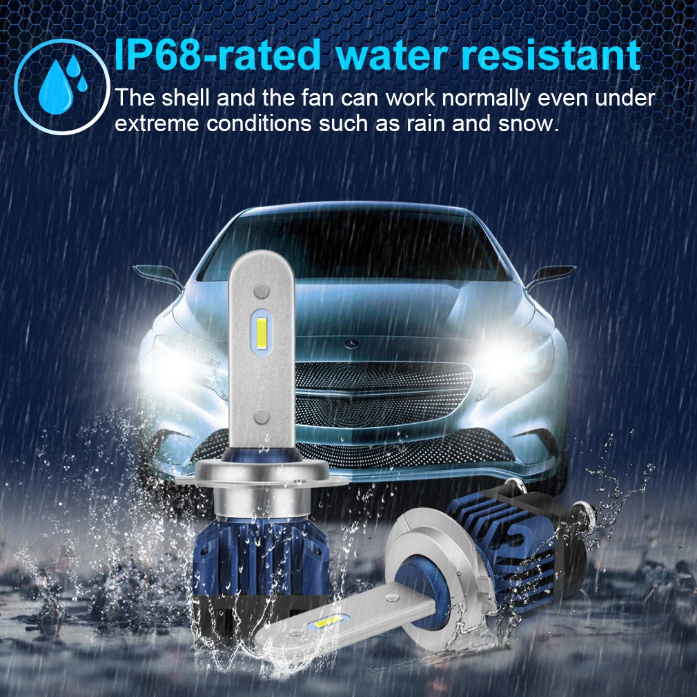 Car Lamp H4 H1 H7 H11 LED Canbus HB3 9005 HB4 9006 LED Bulbs Car Lights 6000K Auto Headlalmp Super Bright Turbo LED 12V