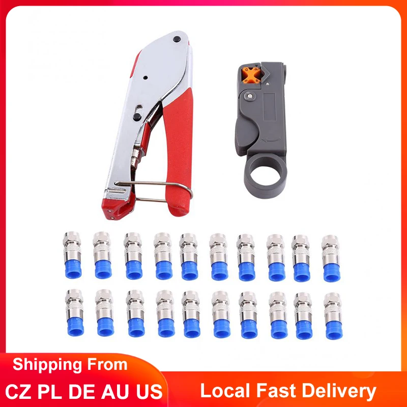 Инструмент для зачистки коаксиального кабеля RG6/RG59 F коннектор инструмент