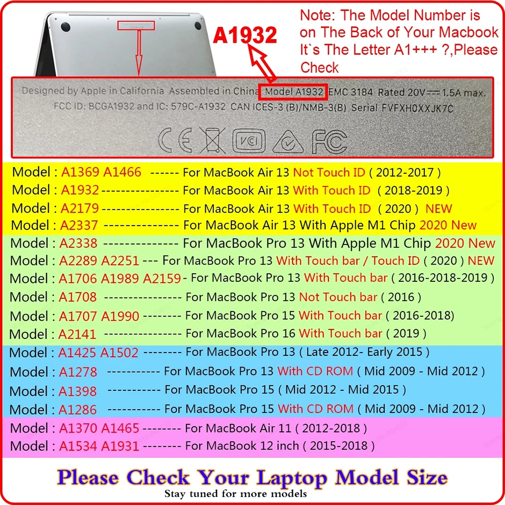 

New Crystal\Matte Case For Apple Macbook Air Pro Retina M1 Chip 11 12 13 15 16 inch ,Case Cover For 2020 Pro13 A2338 A2289 A2179