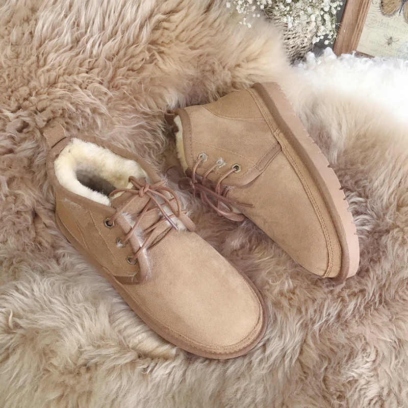 Сапоги женские зимние из натуральной овечьей кожи 100% натуральный мех теплые