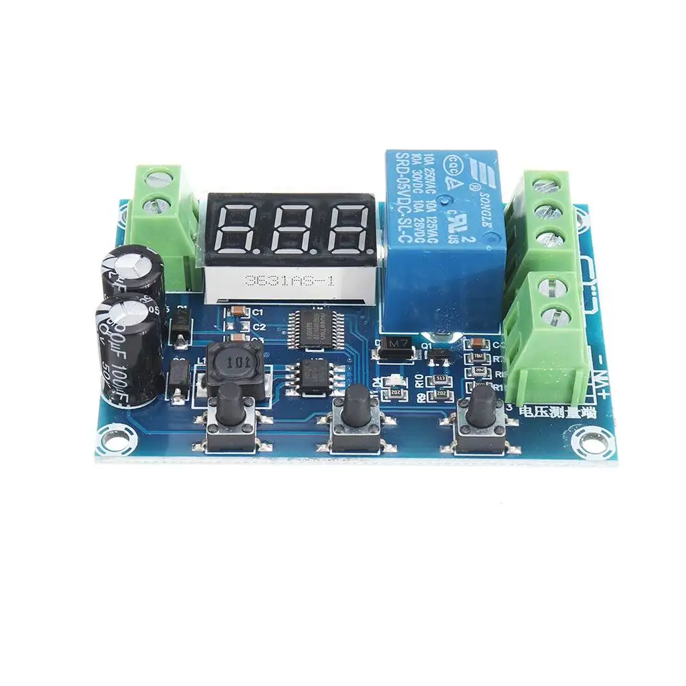 XH-M608 DC6-40V заряда батареи Модуль сброса встроенный вольтметр низкого напряжения Защита от перенапряжения синхронизации разрядная плата