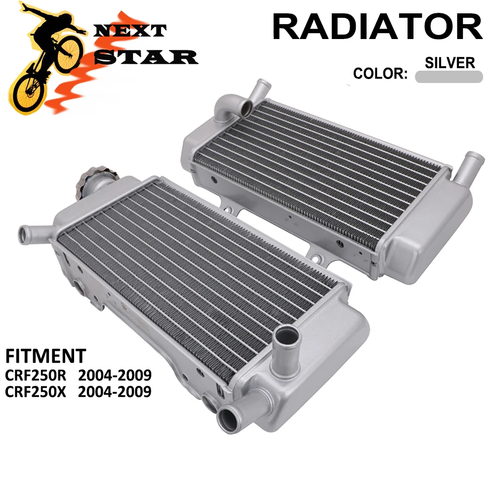 2 шт. алюминиевый радиатор для мотоцикла Honda CRF CRF250R CRF250X 250R 250 R 250X 250X2004 2005