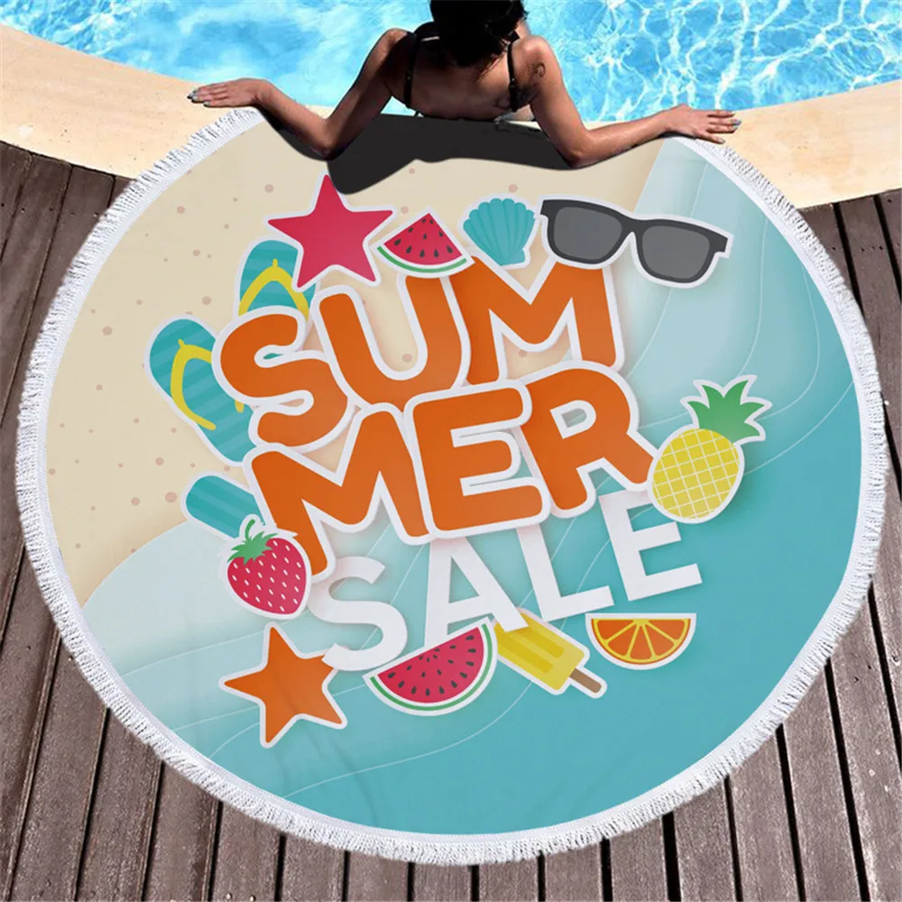 Мягкое пляжное полотенце оранжевый гиппокамп в форме сердца лимон микрофибра