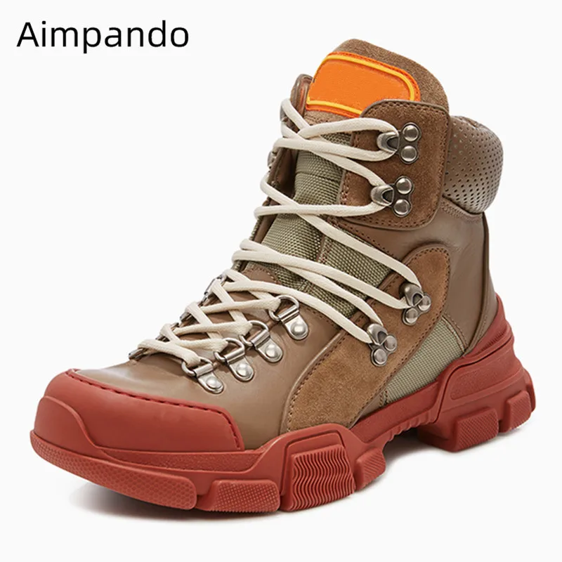 Retro Martin Boots Woman Thick Bottom Cross Lace Up Outdoor Runaway Footwear Punk Metal Decoration Short Ankle Botas Sneakers