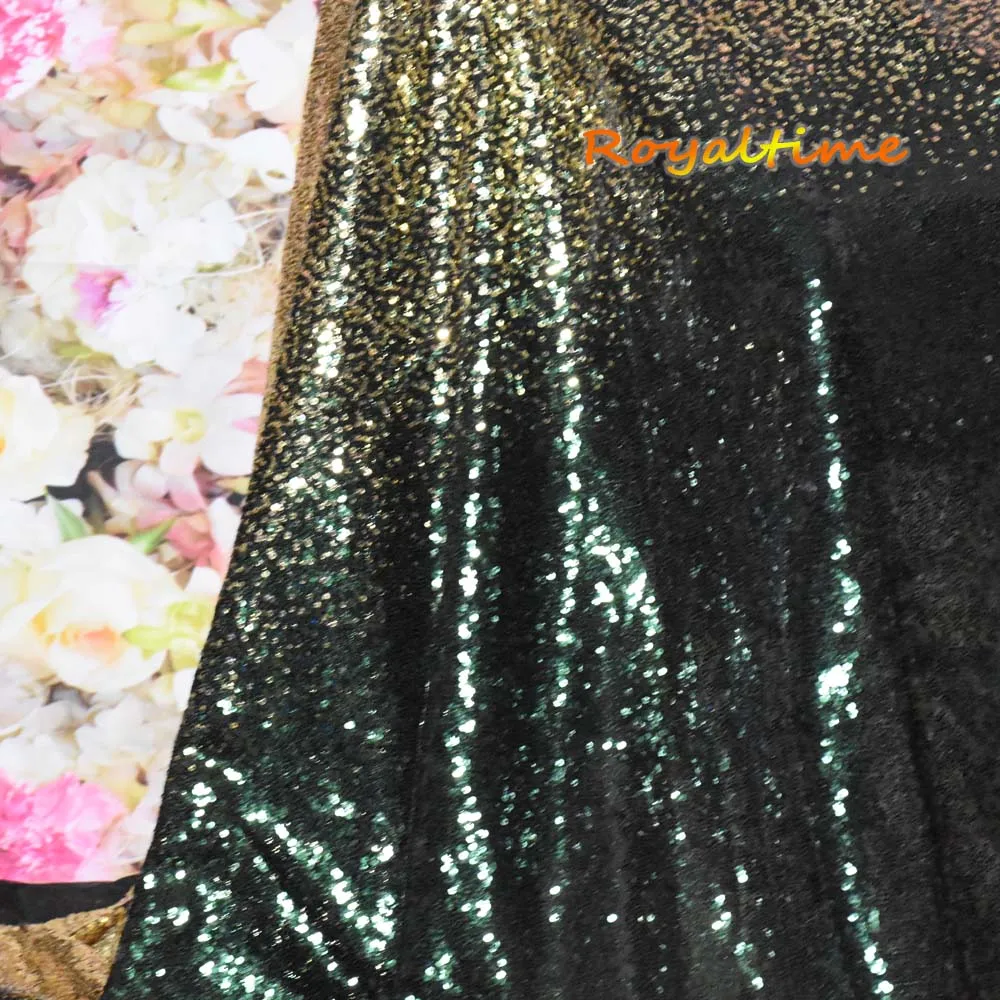 Градиентная лампа золото зеленое шитье Блестки Ткань блесток кружева ткань для
