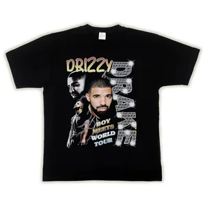 Drake T-shirt men women hiphop rap oversized vintage tops loose summer skateboard fashion unisex streetwear tees 1