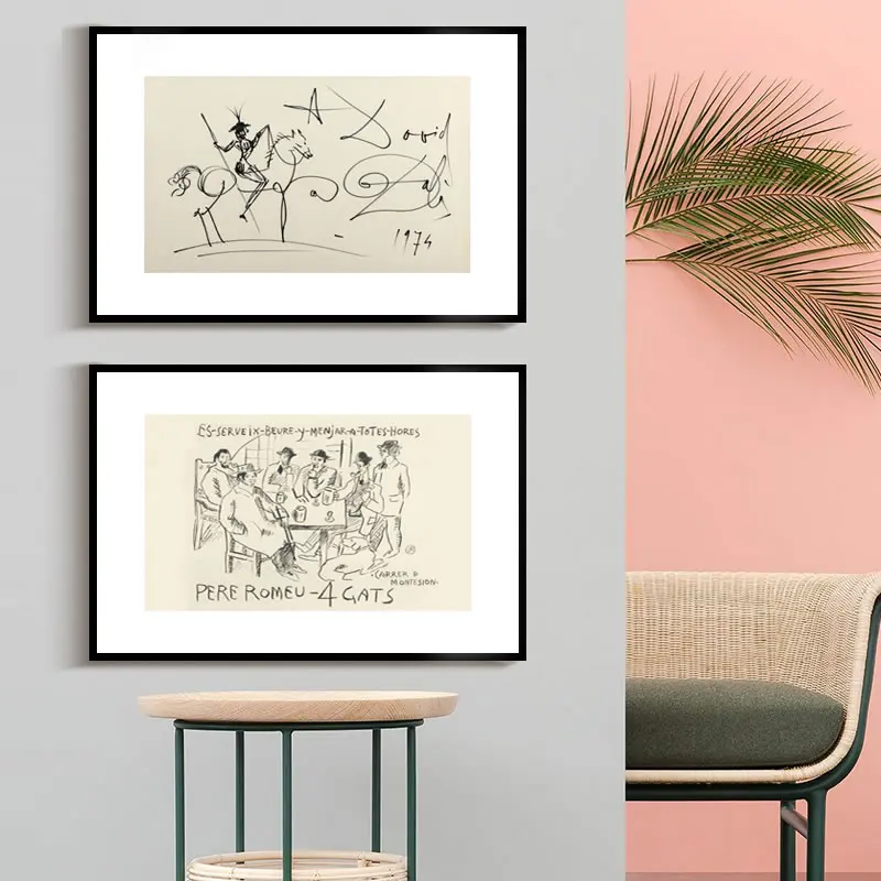 Эскиз искусство Ретро мода винтажный Модный Стиль Домашний Декор плакаты и