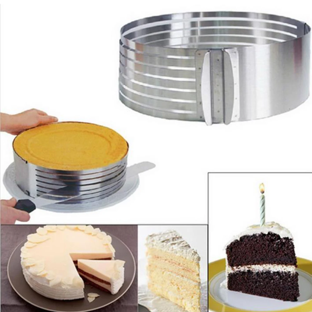 300E 1 шт. кухонный хлебный слой Круглый из нержавеющей стали многослойный режущий