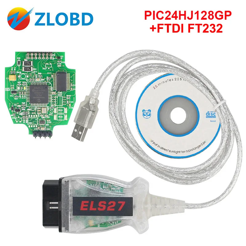 Сканер ELS27 FORScan pss thru для автомобилей Ford PCB PIC24HJ128GP forMazda forMercury OBD2 Диагностический