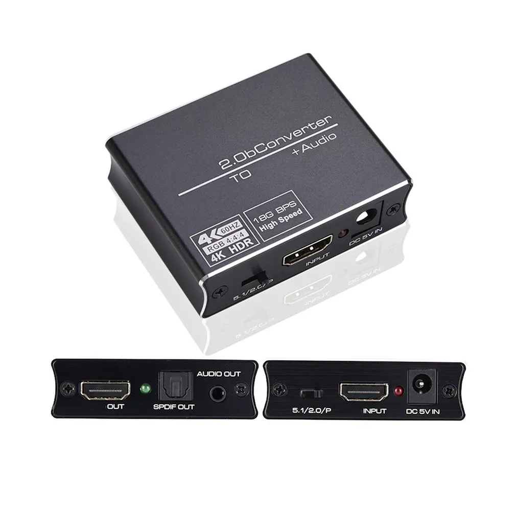 

Аудиосплиттер, совместимый с HDMI, переключатель, HD 4K 60K видео на оптическое волокно для HDTV DVD для PS3 Xbox