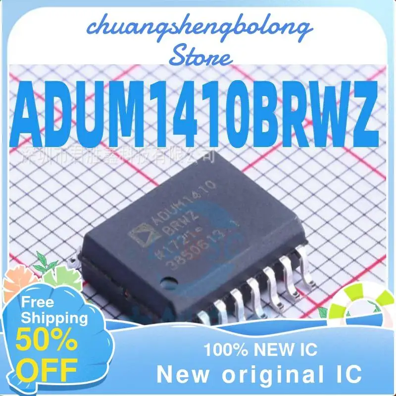 

10-200PCS ADUM1410BRWZ New original IC Digital Isolator Chip