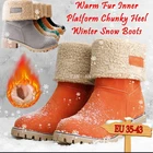 Женские теплые ботинки FANAN, короткие ботинки на платформе, Уличная обувь, для зимы, 2021