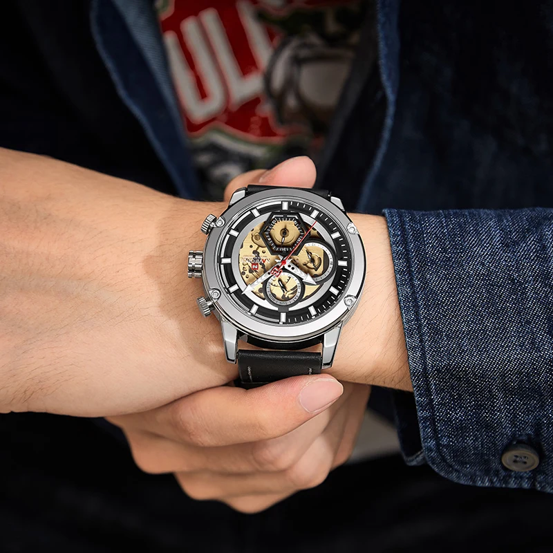 

NAVIFORCE New Top Brand Business Watches For Men Military Fashion Wrist Man Watch Sport Waterproof Male Clock Relogio Masculino